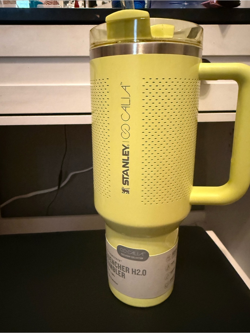 Stanley Yellow GoCalia Travel Tumbler with Handle